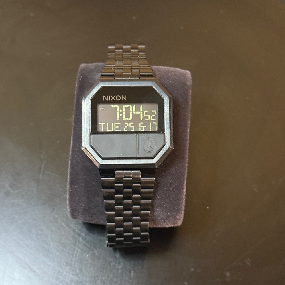 Nixon Black Smartwatch with Digital Display